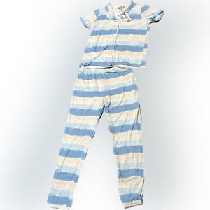 Ladies clear sky Brushed Sleep pajamas
